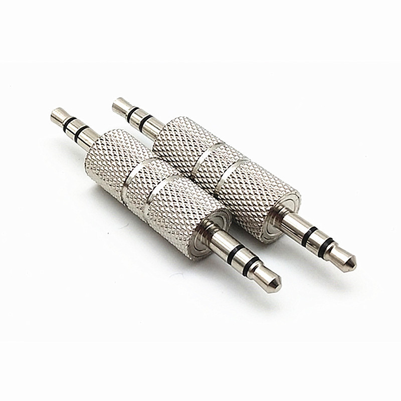 Metal 3.5 male to male 3.5 audio docking plug 3.5mm straight through 3.5 male audio docking connector Metal 3.5 male to male 3.5 audio docking plug 3.5mm straight through 3.5 male audio docking connector