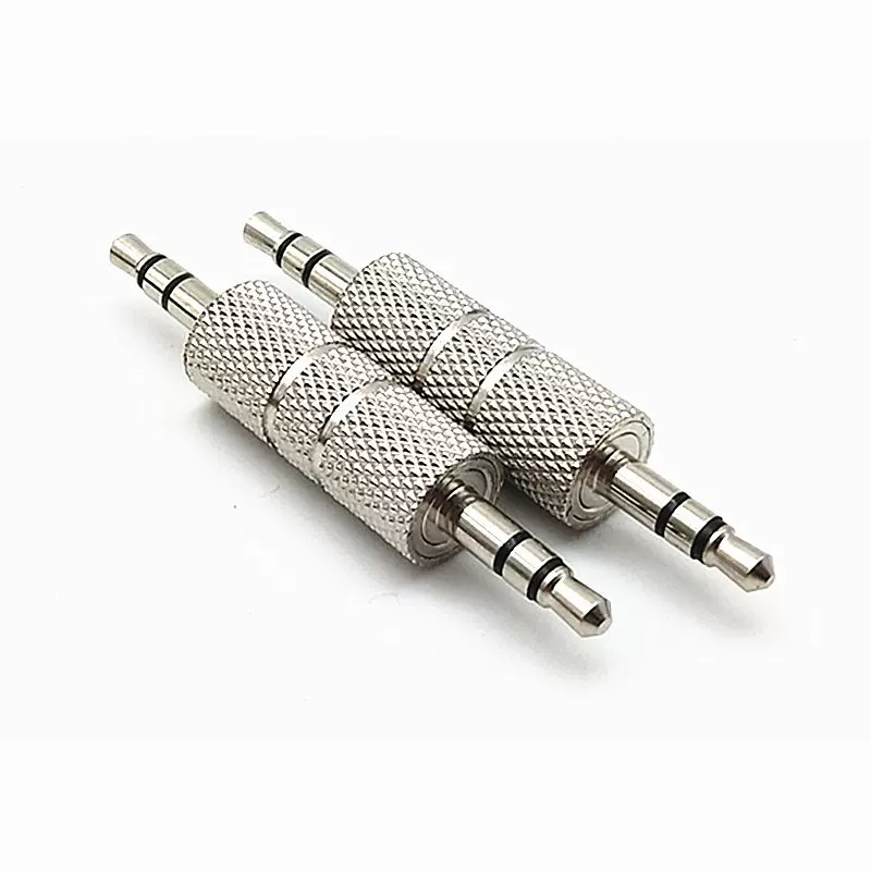 金属3.5公对公头 3.5音频对接插头3.5mm直通 3.5公转公音频对接头