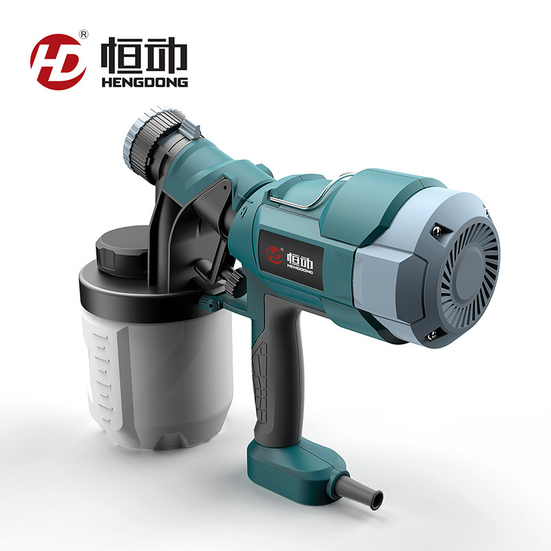 恒动新款电动喷枪油漆喷涂机乳胶漆喷漆枪气动喷嘴可换涂料喷漆机