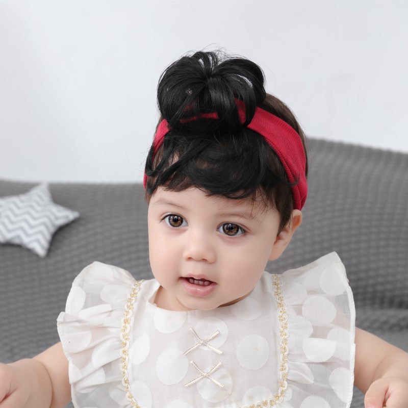 Kid's Sweet Ball Head Cloth Hair Band display picture 4