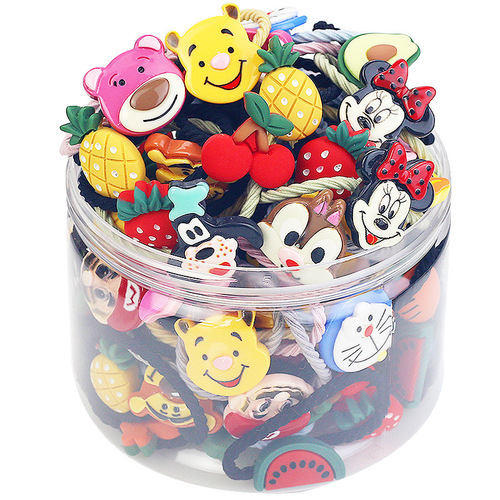 Hair tie for girls, rubber band hair accessories that don't damage hair, children's hair accessories set, baby hair accessories in a Korean style, hair accessories in a box