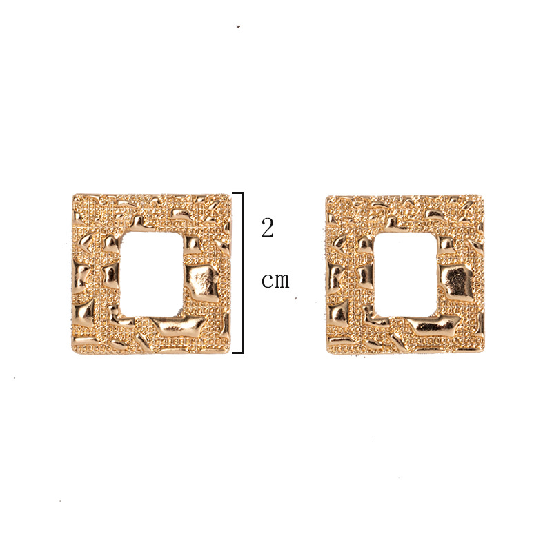 Korean Star Geometric Square Earrings display picture 1