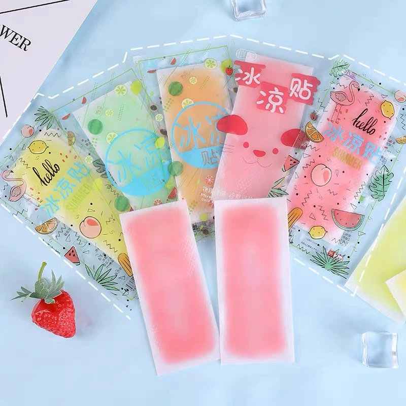 Фруктовый вкус ледяные охлаждающие наклейки охлаждающий артефакт ледяные наклейки лето студент военная подготовка взрослые крутые наклейки 2 штуки