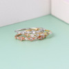 Small ring, zirconium, jewelry, Japanese and Korean, simple and elegant design, wholesale