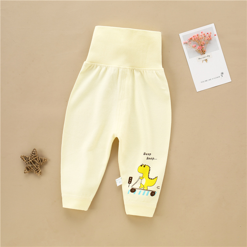 Spring and autumn payment children pure cotton Long johns baby Paige Pants belly care baby Open file trousers men and women Primer Pajamas