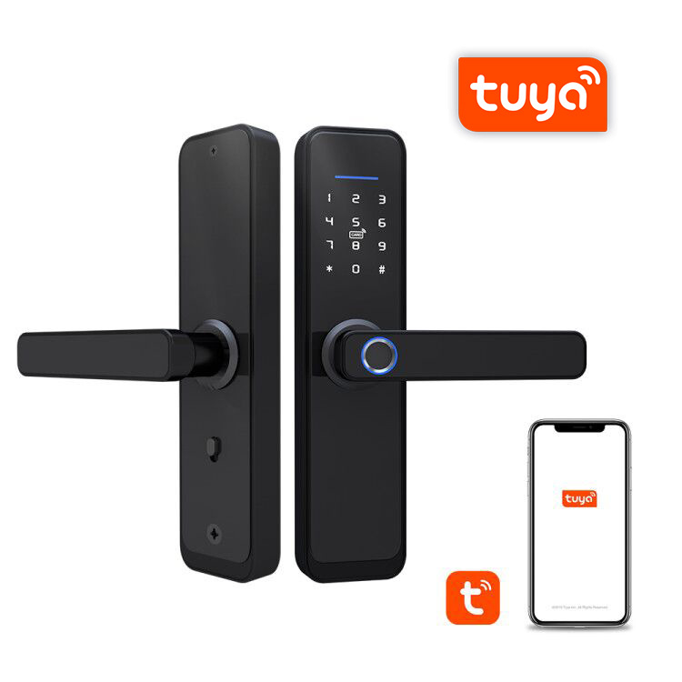 Tuya WiFi Smart Fingerprint Password Card Home Door Lock