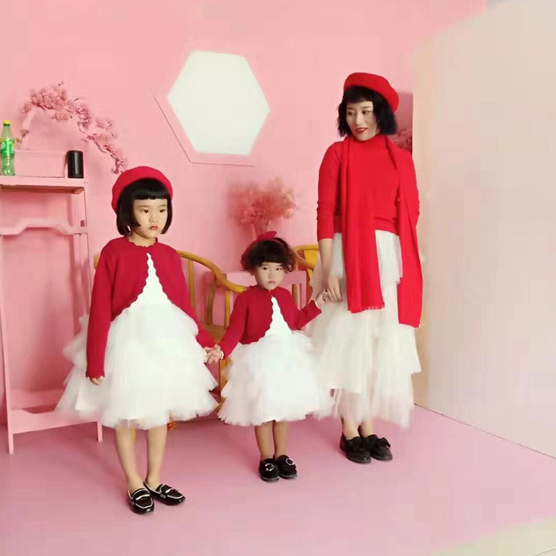 [Procesamiento de ropa infantil personalizado] transfronterizo Europa y América suéter infantil chaqueta pequeña chaqueta de camisa de punto de niña cardigan