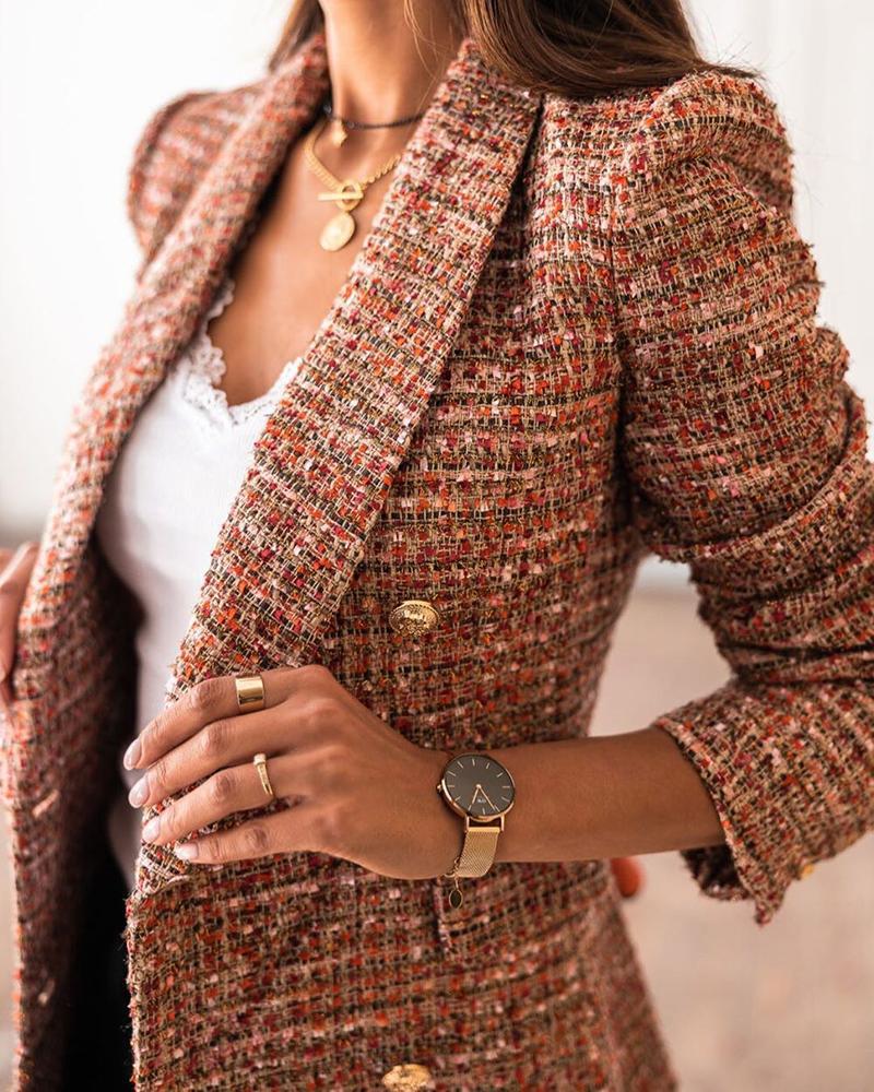 autumn and winter long-sleeved double-breasted suit NSYD15129