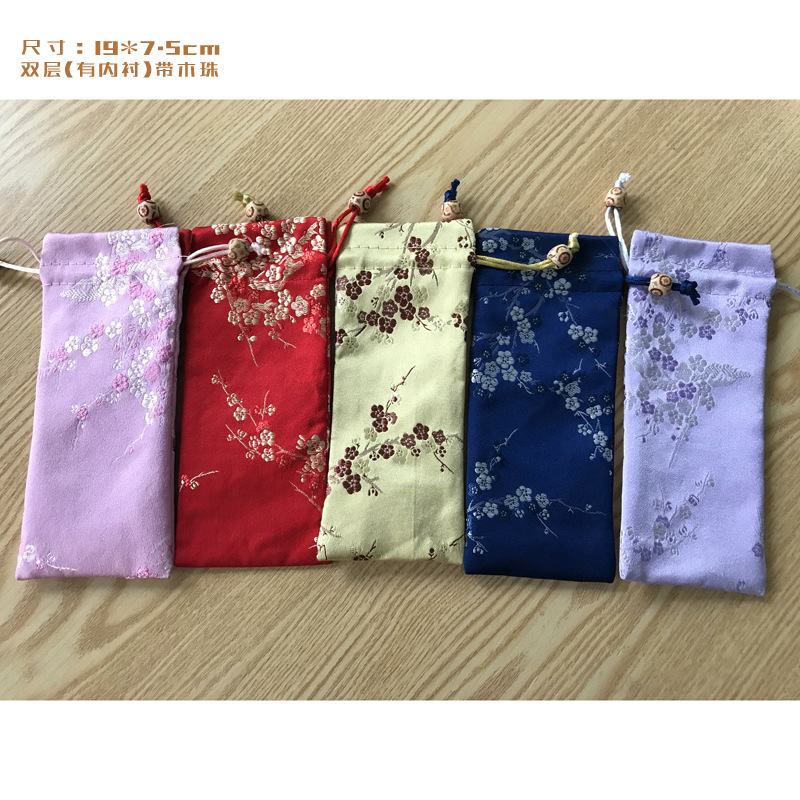 拉绳锦袋梳子珠宝首饰收纳袋民族风抽绳束口布袋地摊货源现货批发