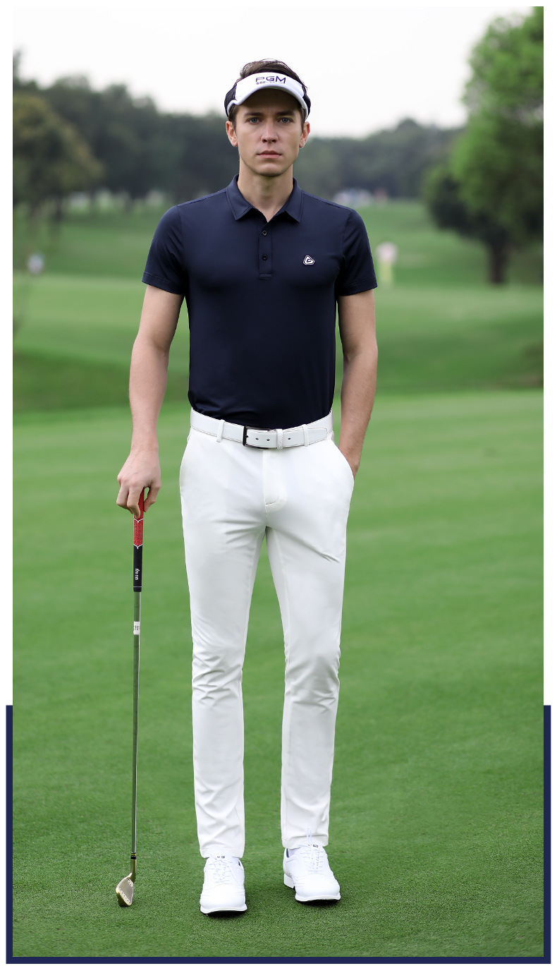 Áo thun nam ngắn tay thể thao golf vải thoáng khí — YF246 nam tay ngắn thoáng khí màu trắng xanh, YF237 nam sọc cổ tay ngắn màu đen, YF239 nam tay ngắn thoáng khí màu xanh nước biển, YF239 nam tay ngắn thoáng khí màu đỏ thẫm chi tiết 5