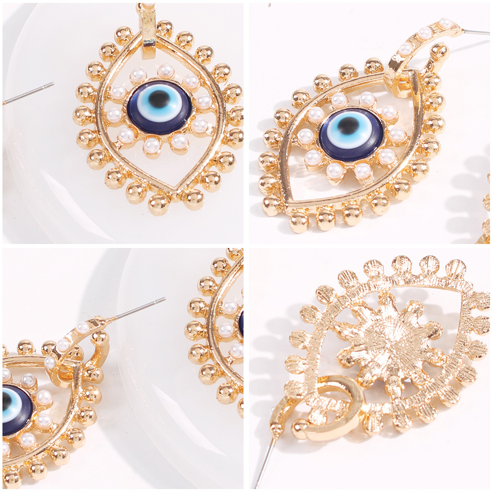 Fashion Earrings For Women New Devil's Eye Series Earrings Fashion Diamond Color Earrings Women display picture 7