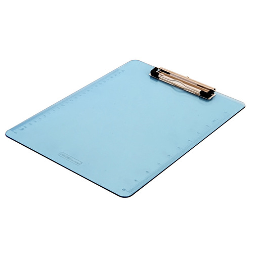 Deli 9256 A4 plastic board clip, pad, writing pad, file board clip