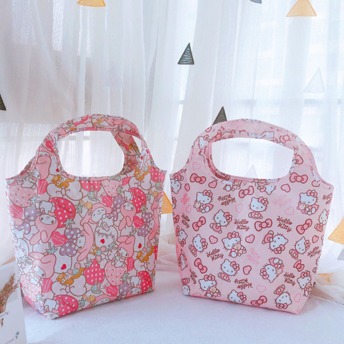 Modern simple waterproof portable cold insulation bag lunch bag portable one-shoulder outdoor picnic bag mommy bag