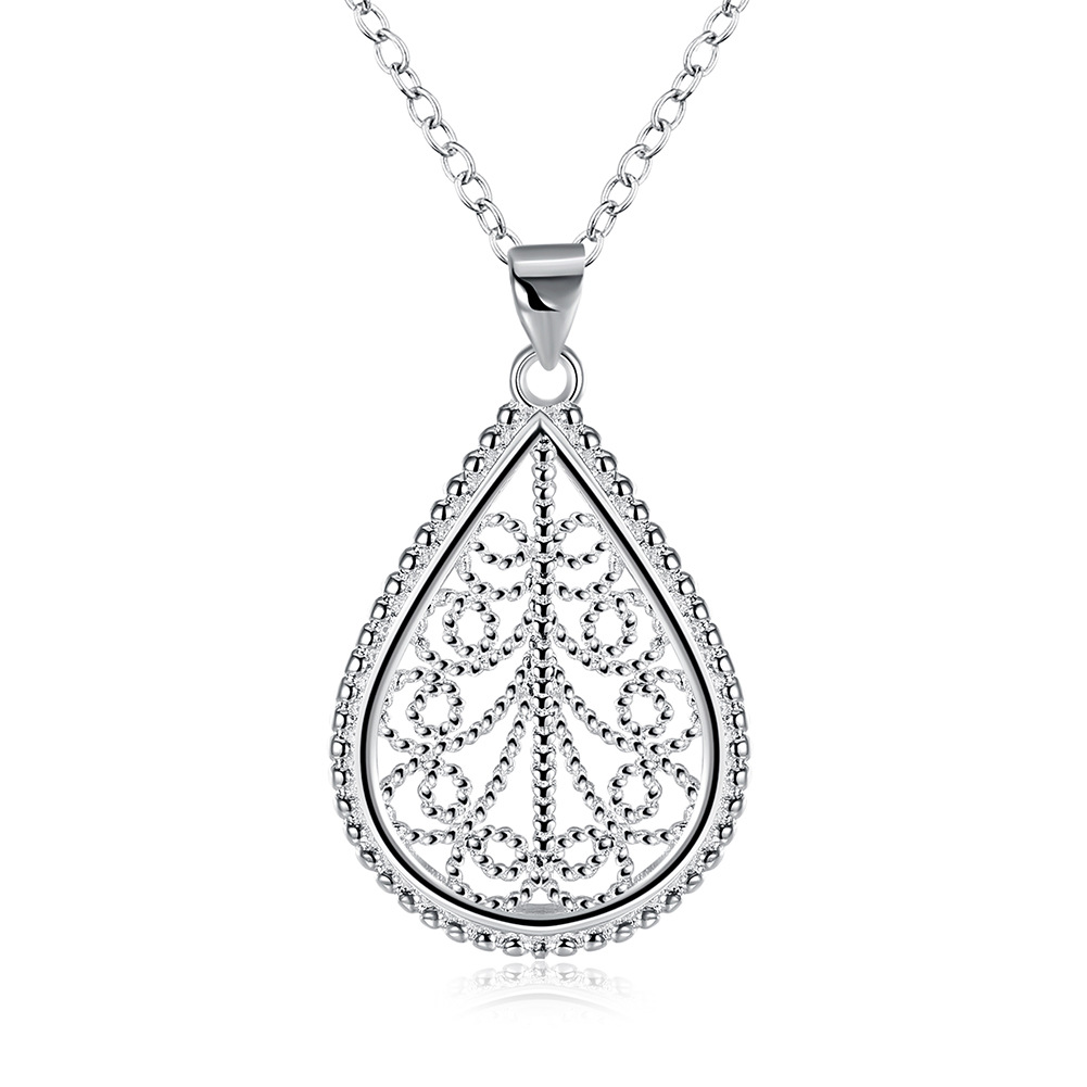 Ethnic pendant with tassels drop-shaped