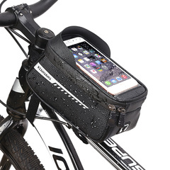 RZAHUAHU top tube bag mountain road bicycle front beam bag head bag mobile phone waterproof saddle bag
