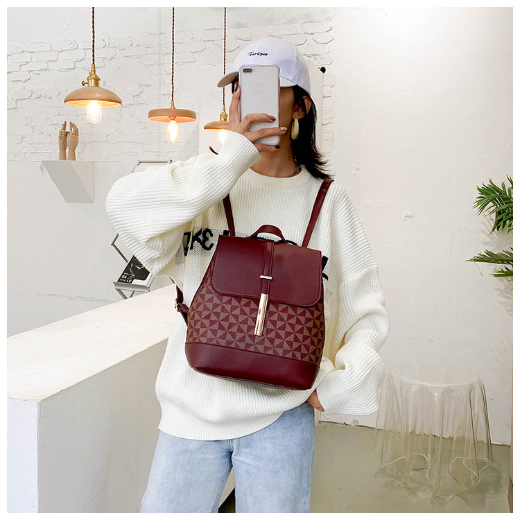 Fashion Simple Backpack Messenger Bag Dual-use display picture 2