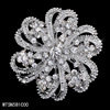 Metal fashionable brooch for bride suitable for photo sessions, European style, simple and elegant design, wholesale