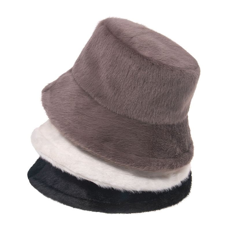 Unisex Fashion Solid Color Flat Eaves Bucket Hat display picture 1