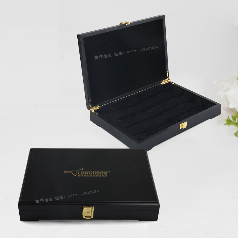 跨境产品 牛排刀收纳木盒 厨房西餐木质刀盒包装