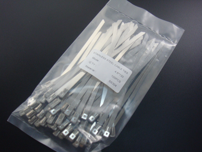 304不锈钢扎带4.6*130钢扎带 金属扎带船用扎带100条