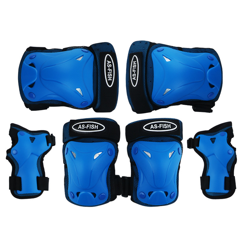 Boiling fish children Skating protective clothing adult Skating the skating shoes Balance car motion Skate boy full set suit