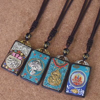 Retro Ethnic style sweater chain Nepal Ping brand Necklace have more cash than can be accounted for men and women Versatile Pendant With accessories