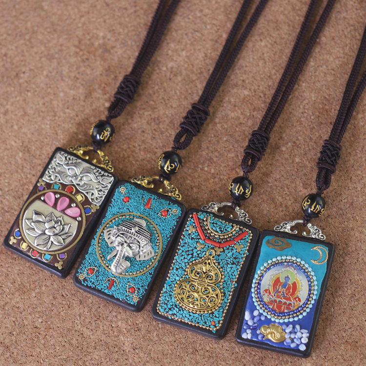 Retro Ethnic style sweater chain Nepal Ping brand Necklace have more cash than can be accounted for men and women Versatile Pendant With accessories