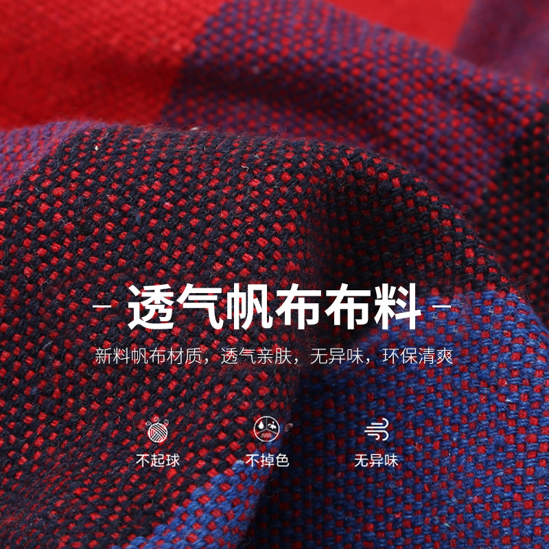 防侧翻单双人户外吊床批发 户外秋千带木棍 帆布弯棍吊床厂家现货