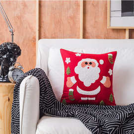 跨境圣诞抱枕沙发靠枕亚马逊爆款圣诞爆款套