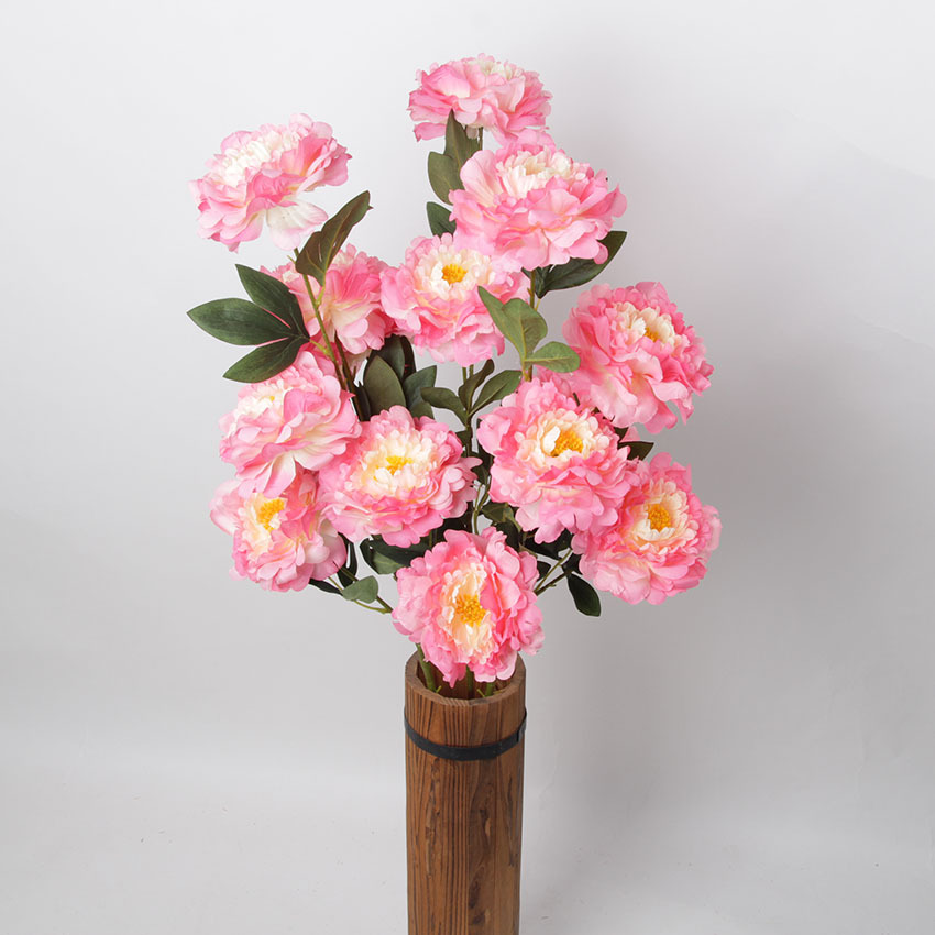 Simulated Flower 5 Netherlands peony desktop decorate technology High simulation Silk flower Handmade flowers Manufactor wholesale