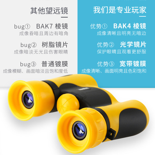 Cross-border wholesale children's binoculars 8x21 high-definition high-magnification outdoor gift for boys to develop intelligence birthday gift