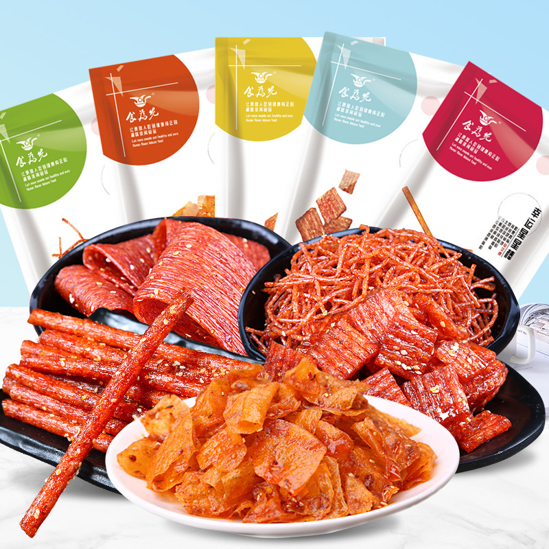 零食網紅辣條 5種辣條香辣味兒時懷舊網紅零食手工辣條 廠價批發