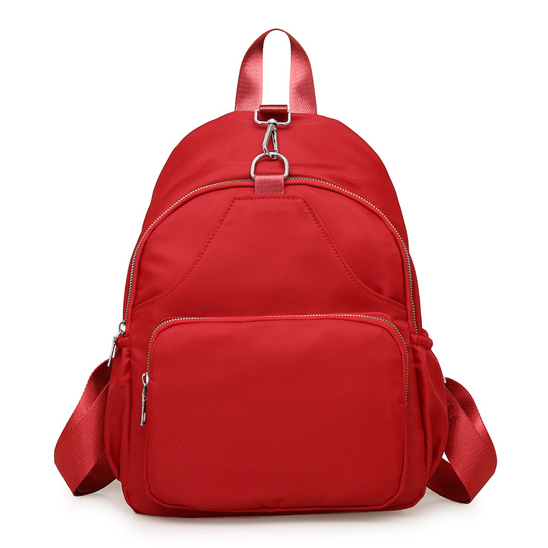 2021 otoño nuevas mujeres crossbody mochila nylon pecho bolsa de color sólido moda portátil pequeña mochila