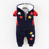 Demi-season down jacket suitable for men and women, children's warm cartoon set to go out, 2021 collection, 0-4 years