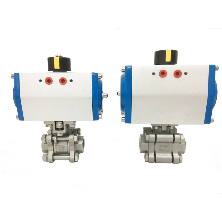 厂家销售气动螺纹高压球阀 二片式不锈钢304丝扣阀门 耐腐蚀 高压