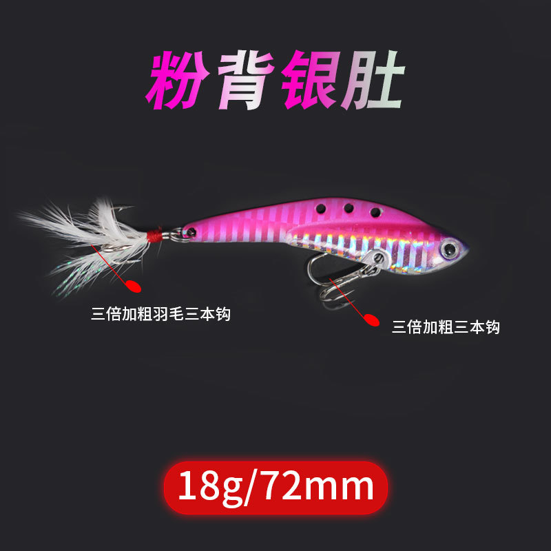 6 Colors Metal Blade Baits Sinking VIB Lures Spinner Baits Fresh Water Bass Swimbait Tackle Gear