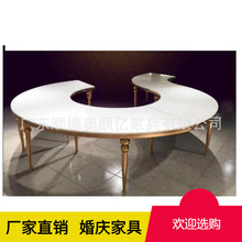 批发现做餐台餐厅饭店婚庆酒店宴会五拼大圆桌餐馆折叠圆桌子