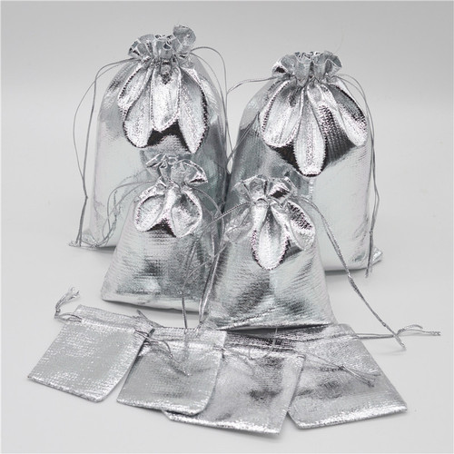 Gold and silver cloth pocket jewelry drawstring small cloth bag gold and silver gift storage packaging bag manufacturer wholesale