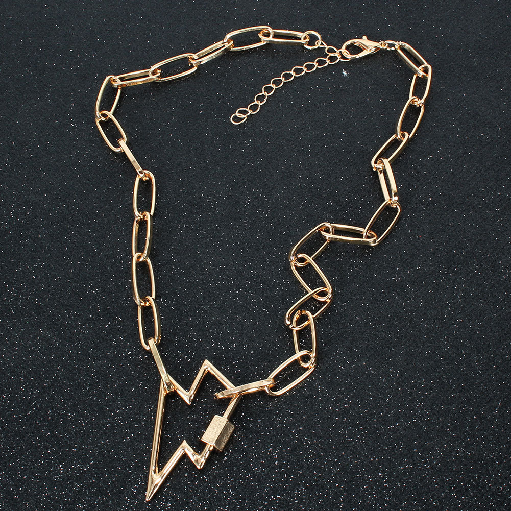 New Fashion Lightning Pentagram Pendant Necklace Wholesale