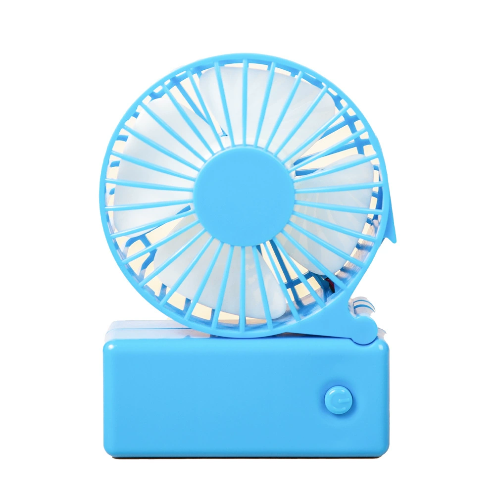 Handheld folding air fan, portable battery