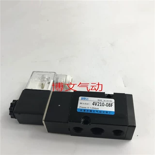电磁阀4V210-08F板式贴面按装碟阀换向阀二位五通