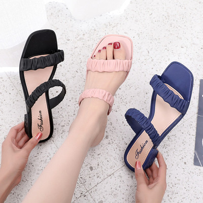 new pattern fashion lady Sandals Trend With crude slipper comfortable soft Sandy beach Lazy shoes Manufactor wholesale