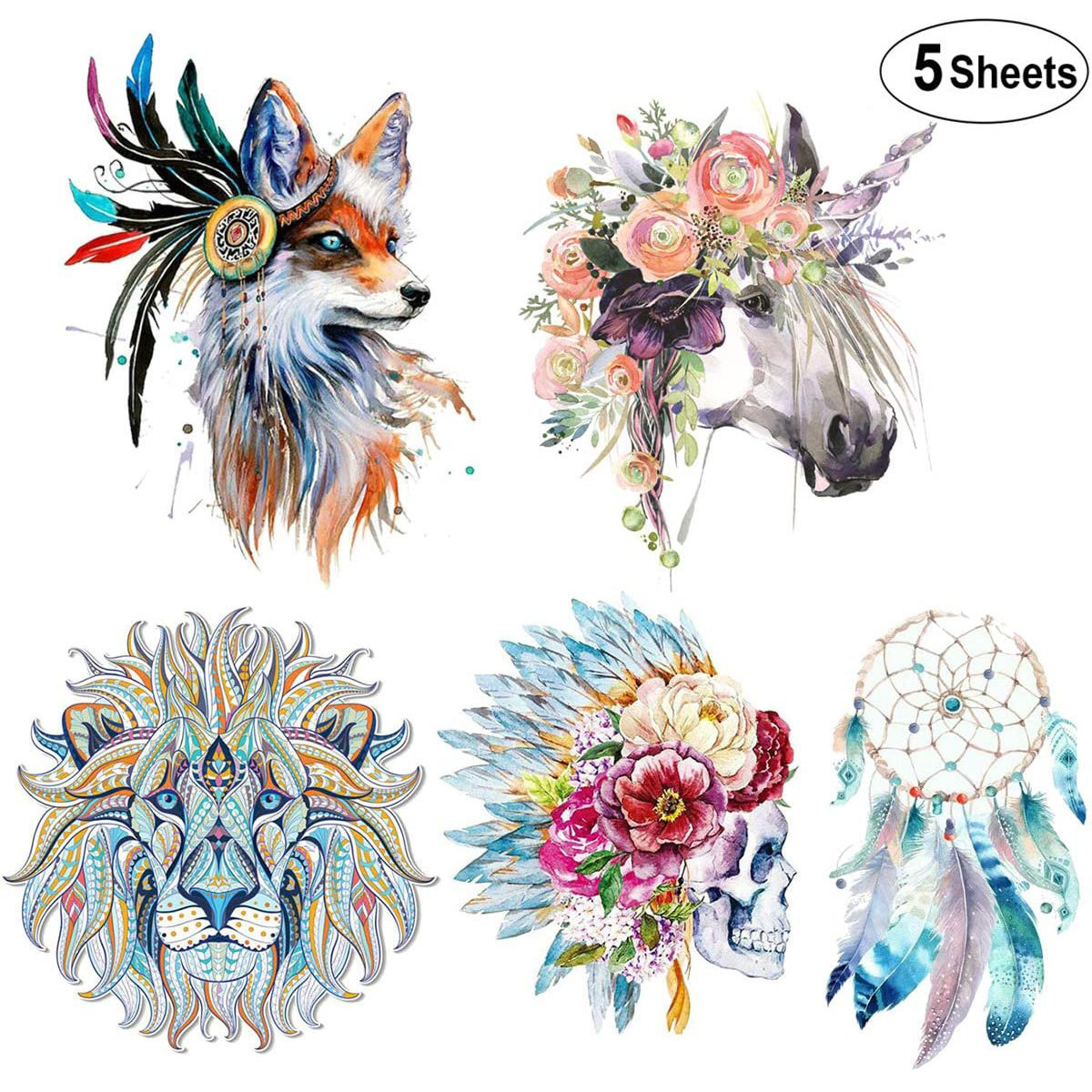 烫画定制现货批发 狐狸服饰烫画印花图案 柯式烫画环保耐水洗烫画