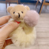 Cute elastic hair rope, hair accessory, with little bears, simple and elegant design