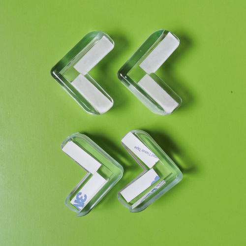 L-shaped thickened anti-collision corner, transparent PVC furniture corner, range hood baby protection corner