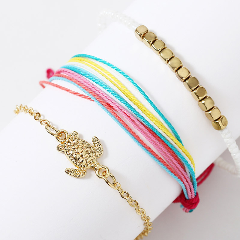 Hot Selling Fashion Woven Multi-layer Bracelet Wholesale display picture 5