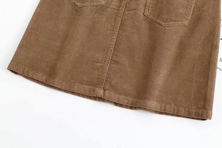 new all-match corduroy high waist skirt  NSLD14787