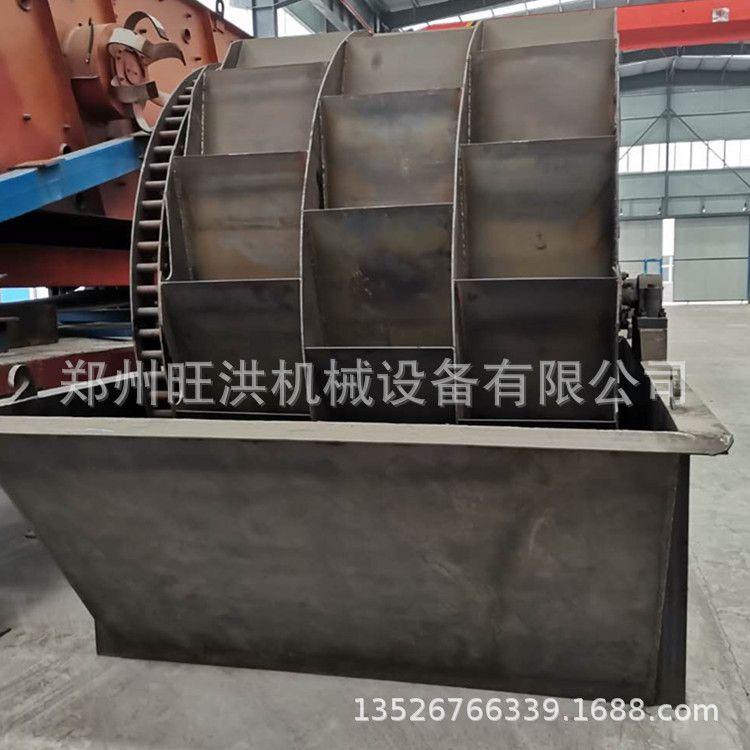 轮式洗砂机 圆盘式洗砂船 移动石料破碎洗沙机生产线 涡轮洗砂机