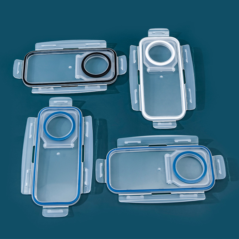 Amazon cocina transparente preservación de alimentos sellado frasco con tapa granos de plástico de almacenamiento de productos secos frasco 4L