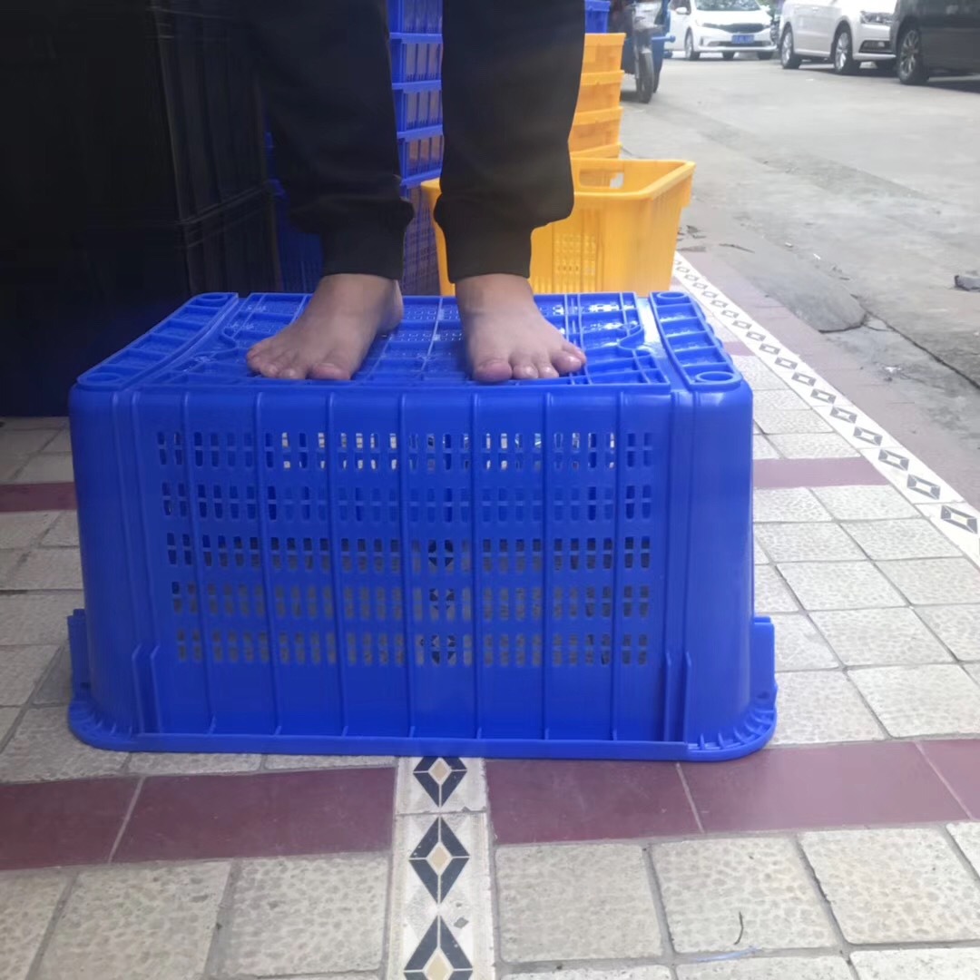 615*425*300塑料周转箩 水果周转运输塑胶箩筐 茂名塑料胶筐胶箩